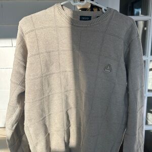 Izod Men's Tan Crewneck Sweater
